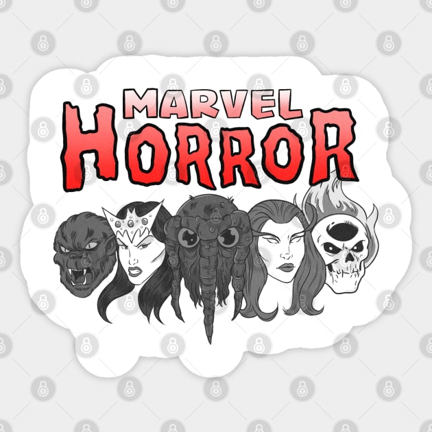 Horror comic classic Sticker by ChangoATX